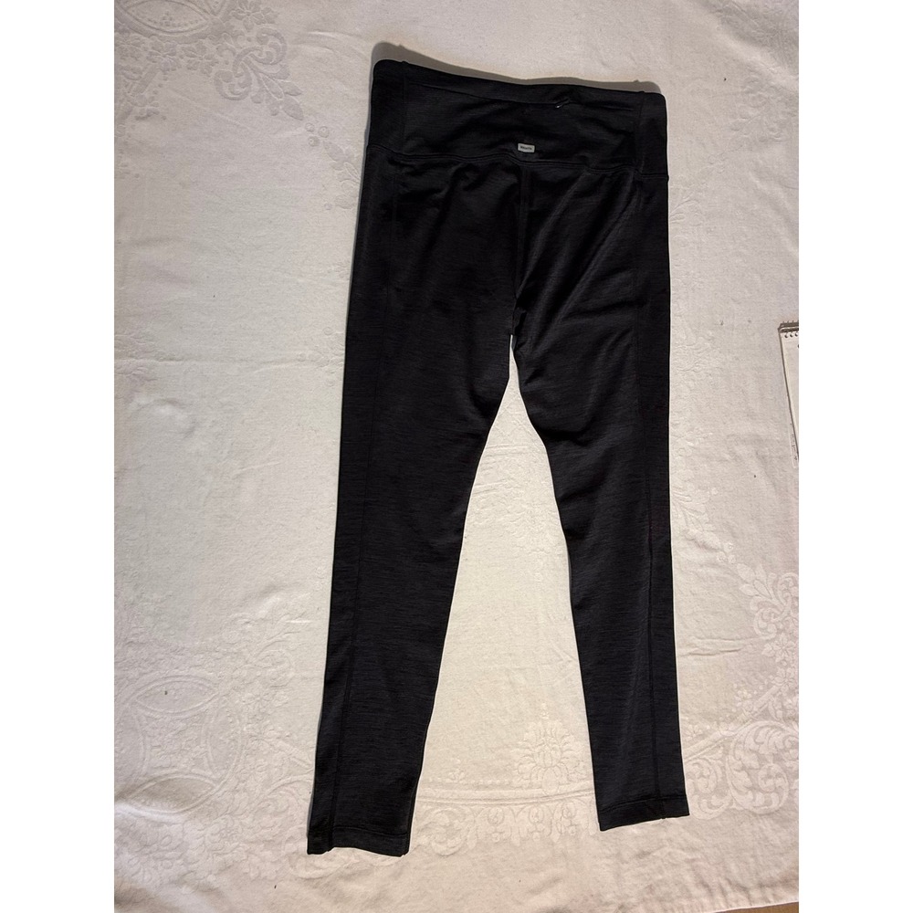 Mondetta Women Charcoal Gray Space Dye High Waisted Athletic Leggings Large